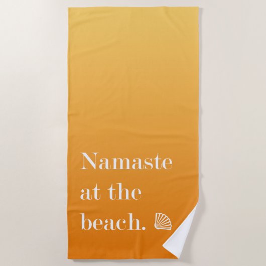 Namaste bij het strand strandlaken (Voorkant)