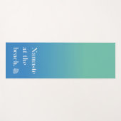 Namaste bij het strand yogamat (Voorkant (horizontaal))