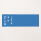 Namaste bij het strand yogamat (Achterkant (horizontaal))