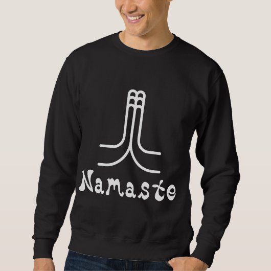 Namaste Black T-Shirt (Voorkant)