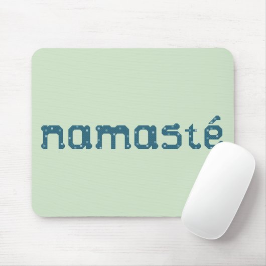 Namaste Blauwgroen Mousepad Muismat (Met muis)
