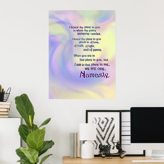 Namaste Blessing Poster (Thuiskantoor)