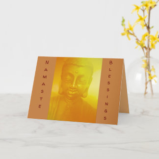 Namaste Blessings Folded Wenskaart Kaart