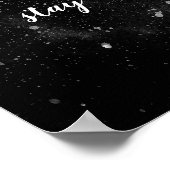 Namaste Blijf Wild Moon Child Blue Moon Yoga Poster (Hoek)