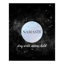 Namaste Blijf Wild Moon Child Blue Moon Yoga