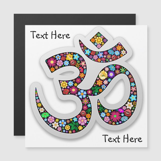 Namaste Bloemensymbool Kunst (Voorkant / Achterkant)