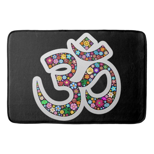 Namaste Bloemensymbool Kunst Badmat (Voorkant)
