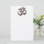 Namaste Bloemensymbool Kunst Briefpapier (Staand voorkant)
