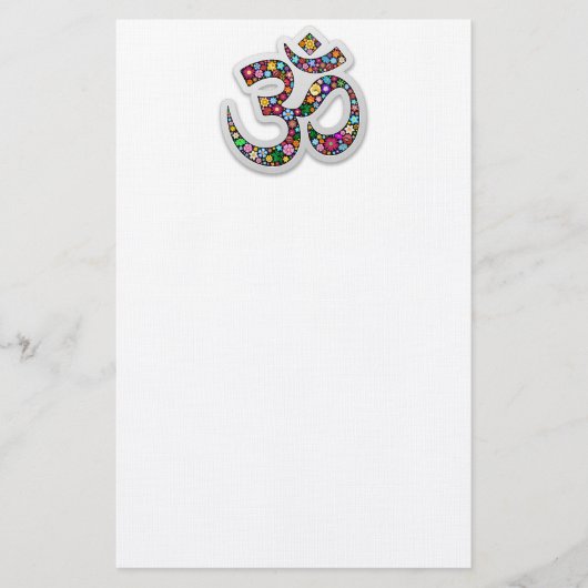 Namaste Bloemensymbool Kunst Briefpapier (Voorkant)