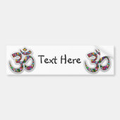 Namaste Bloemensymbool Kunst Bumpersticker (Voorkant)