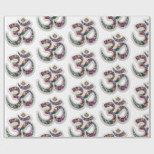 Namaste Bloemensymbool Kunst Cadeaupapier (Vlak)