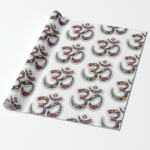 Namaste Bloemensymbool Kunst Cadeaupapier