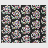 Namaste Bloemensymbool Kunst Cadeaupapier (Vlak)
