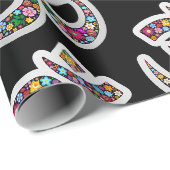 Namaste Bloemensymbool Kunst Cadeaupapier (Rol Hoek)