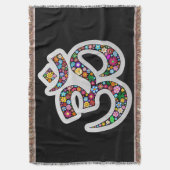 Namaste Bloemensymbool Kunst Deken (Voorkant Verticaal)