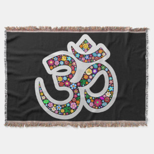 Namaste Bloemensymbool Kunst Deken
