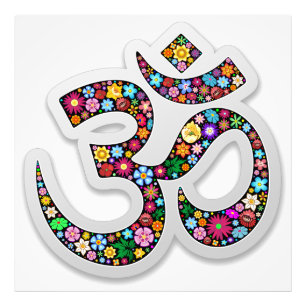 Namaste Bloemensymbool Kunst Foto Afdruk