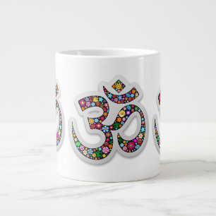 Namaste Bloemensymbool Kunst Grote Koffiekop
