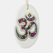 Namaste Bloemensymbool Kunst Keramisch Ornament (Rechts)