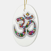 Namaste Bloemensymbool Kunst Keramisch Ornament (Links)