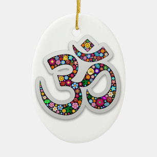 Namaste Bloemensymbool Kunst Keramisch Ornament
