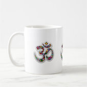 Namaste Bloemensymbool Kunst Koffiemok (Links)