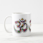 Namaste Bloemensymbool Kunst Koffiemok (Links)