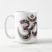 Namaste Bloemensymbool Kunst Koffiemok (Links)
