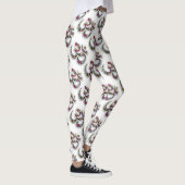Namaste Bloemensymbool Kunst Leggings (Rechts)
