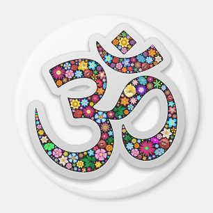 Namaste Bloemensymbool Kunst Magneet