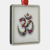 Namaste Bloemensymbool Kunst Metalen Ornament (Rechts)
