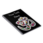 Namaste Bloemensymbool Kunst Notitieboek (Rechterzijde)