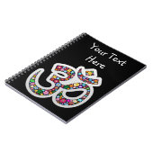 Namaste Bloemensymbool Kunst Notitieboek (Linkerzijde)