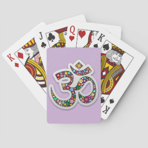 Namaste Bloemensymbool Kunst Pokerkaarten