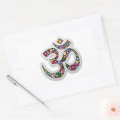 Namaste Bloemensymbool Kunst Rechthoekige Sticker (Envelop)