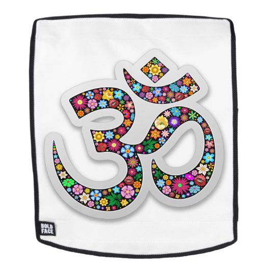 Namaste Bloemensymbool Kunst Rugtassen (Verwijderbaar gezicht)