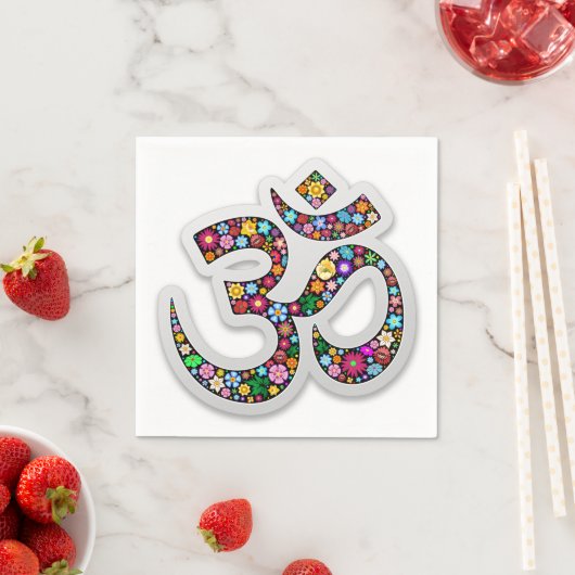 Namaste Bloemensymbool Kunst Servet (Insitu)