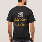 Namaste Bloemensymbool Kunst T-shirt (Achterkant)