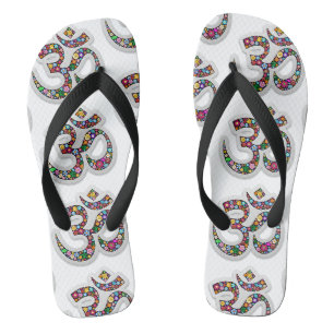 Namaste Bloemensymbool Kunst Teenslippers