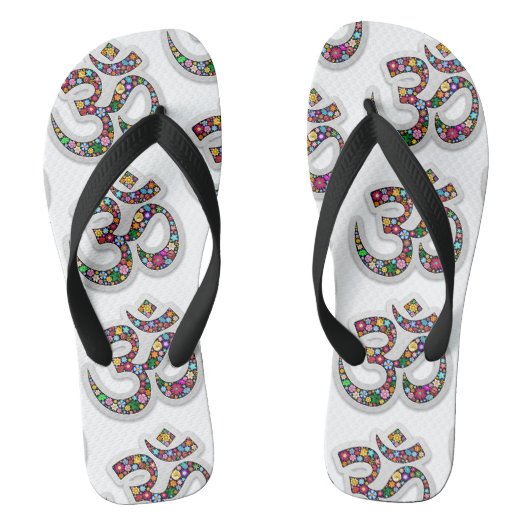 Namaste Bloemensymbool Kunst Teenslippers (Voetbed)