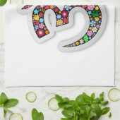 Namaste Bloemensymbool Kunst Theedoek (Gevouwen)