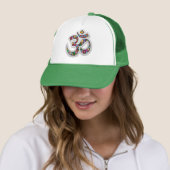 Namaste Bloemensymbool Kunst Trucker Pet (In situ)
