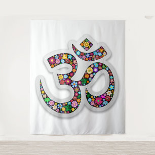 Namaste Bloemensymbool Kunst Wandkleed