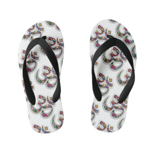 Namaste bloemsymbool kunst kinder teenslippers