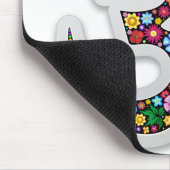 Namaste bloemsymbool kunst muismat (Hoek)