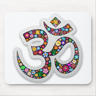 Namaste bloemsymbool kunst muismat