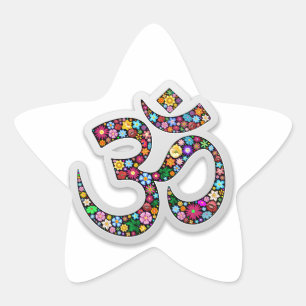 Namaste bloemsymbool kunst ster sticker
