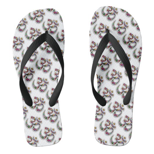 Namaste bloemsymbool kunst teenslippers (Voetbed)