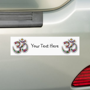 Namaste bloemsymboolkunst bumpersticker