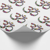 Namaste bloemsymboolkunst cadeaupapier (Hoek)